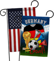 World Cup Germany Soccer - Impressions Decorative USA - Applique Garden Flags Pa - £24.90 GBP