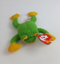 Vintage 1993 Ty Teenie Beanie Baby Smoochy The Frog 6&quot; Bean Bag Plush With Tags - £3.04 GBP