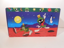 VTG 1997 Looney Tunes Marvin the Martian School Pencil Crayon Box Cardbo... - $9.50