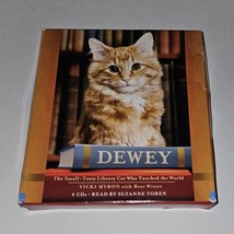Dewey Small Town Library Cat Touched World Audiobook 4 CDs Abridged Vicki Myron - £6.97 GBP