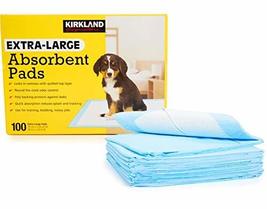 Kirkland Signature Extra-Large Leak-Proof/Absorbent Pet Dog Pee Pads - 100 Count - £28.19 GBP