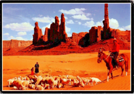 Utah Postcard Navajo Indians of Arizona Utah and New Mexico 6 x 4 Ins. - £5.79 GBP