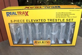 MTH RAILKING REALTRAX ELEVATED SUBWAY TRESTLE SET (8 PIECE) #40-1047 NEW - £46.60 GBP