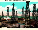 A Typical California Oil Field 1933 WB Postcard E2 - £2.33 GBP