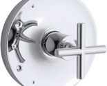 Kohler TS14423-3-CP Purist Valve Trim with Cross Handle - Polished Chrom... - £101.61 GBP