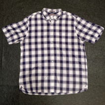 Daniel Cremieux Signature Collection Men&#39;s SS Button Down Shirt Purple P... - $16.87