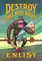 Destroy this Mad Brute - Enlist 20 x 30 Poster - $25.98