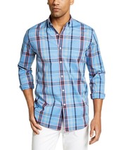 Club Room Men&#39;s LS Walton Stretch Plaid Shirt Coast Combo-Small,Med,Larg... - $369.20 MXN
