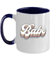 Bride Mugs Babe, Bachelorette, Retro Navy-2T-Mug  - £14.34 GBP