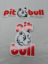 Lot Of (2) Pit Bull Motorcycle Bike Decal Stickers - £7.42 GBP