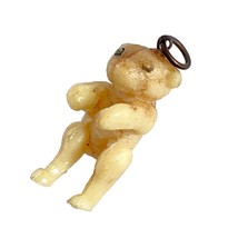 c1940 Celluloid Cracker Jack Teddy Bear Miniature Prize Charm Japan Vintage - £19.50 GBP