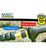 Pressure Washer 3/8” FPT To M22 Connector Surface Maxx (Brass) #SGY-PWA2... - $19.79
