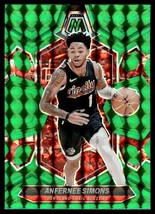 2023-24 Panini Mosaic Green Anfernee Simons Portland Trail Blazers #65 - $2.37