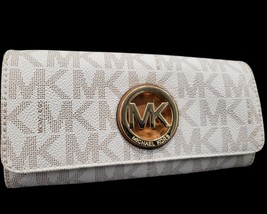 Michael Kors - Fulton White Leather Wallet - £67.47 GBP