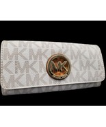 Michael Kors - Fulton White Leather Wallet - $1,599.42 MXN