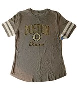 Women&#39;s NHL Boston Bruins T-Shirt, Gray Size Medium or XLarge NWT - £10.96 GBP