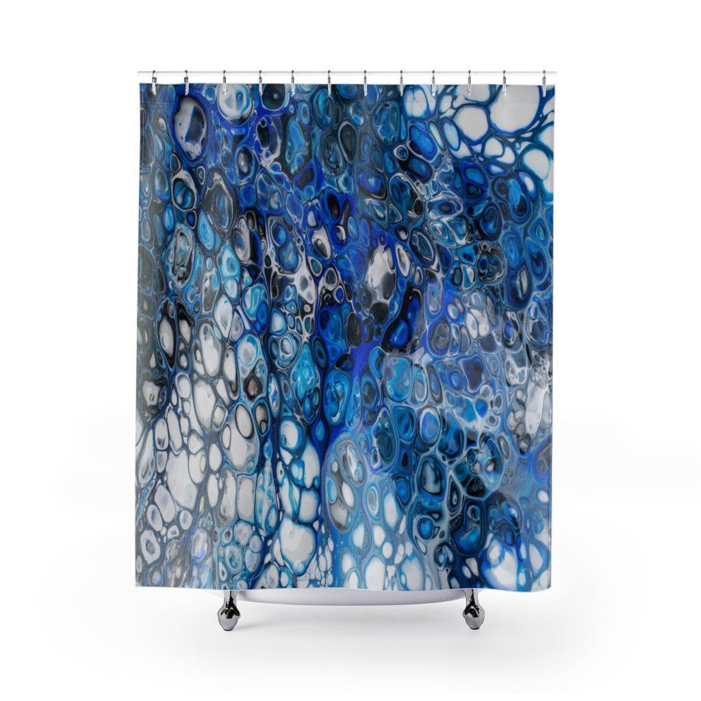 Primary image for Creative Abstract Acrylic Stylish Design 71" x 74" Elegant Waterproof Shower Cur
