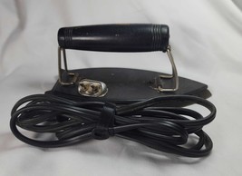 Vintage Heatmaster Folding Iron 305.6231 Works with Power Cord Black - £12.50 GBP