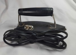 Vintage Heatmaster Folding Iron 305.6231 Works with Power Cord Black - £12.56 GBP