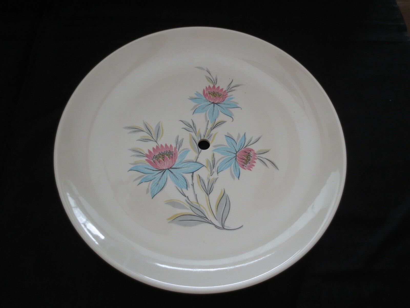 Primary image for 1950's STEUBENVILLE FAIRLANE Pottery 3-TIER TIDBIT TRAY BOTTOM PLATE ONLY - 10"