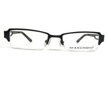 Marchon M221 027 Eyeglasses Frames Black Green Rectangular Half Rim 49-1... - £26.00 GBP