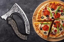 Customize Hand Forged Axe, Viking Pizza Axe, Kitchen Knife, Personalized Pizza C - £117.54 GBP