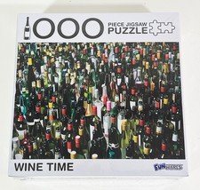WINE TIME 1000 Piece Jigsaw Puzzle 27x19&quot; (BRAND NEW SEALED) - $8.79