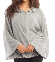 French Kyss sophia kashmira hooded poncho in Gray - £37.11 GBP