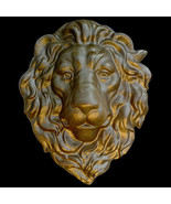 Lion Head wall sculpture plaque backsplash in Bronze Finish - £22.59 GBP