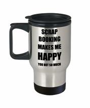 Scrap Booking Travel Mug Insulated Lover Fan Funny Gift Idea Novelty Gag Car Cof - £18.27 GBP