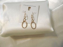 Charter Club 2-3/8&quot; Gold Tone Open Link Dangle Drop Earrings Y483 $32 - £11.26 GBP