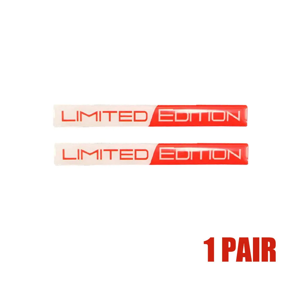 3D Car Sticker Black/Red/Blue Limited Edition Emblem  Decal Case for Mot... - $44.38