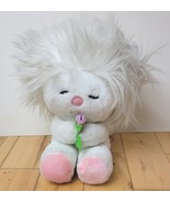 Dakin White Frou Frou Fluff Up Stuffed Animal Plush Toy w/Rose Vintage 1982 - $41.01 CAD