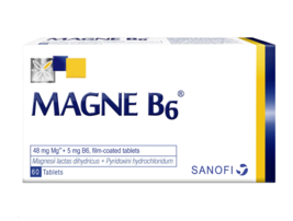 MAGNE B6 Magnesium + Vitamin B6 60 Tablets  -Anxiety Fatigue Cramps(PACK OF2) - £37.35 GBP