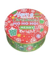 Greenbrier Christmas Cookie Tin &quot;Have a Merry Christmas Ho Ho Ho! Marry ... - $10.84