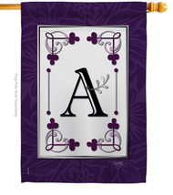 Classic A Initial House Flag Simply Beauty 28 X40 Double-Sided Banner - $36.97