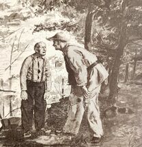 1888 Mr Britton And Big Bob Wood Engraving Print Victorian Ephemera DWNN11 - $10.75