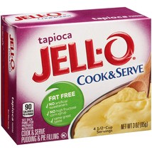 Tapioca Pudding And Pie Filling Jello 3 oz Cook & Serve 1 Box - $2.92