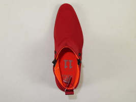 Men TAYNO Chelsea Chukka Soft Micro Suede Zip up Boot Coupe S Red image 8
