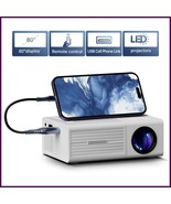 Mini Projector Bundle 720P HD LED Home Theater with Remote &amp; AV Cable - $726.74 MXN