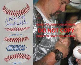 David Wells New Yankees Toronto Blue Jays Red Sox signed baseball COA pr... - £91.90 GBP