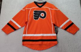 NHL Philadelphia Flyers Jersey Ice Hockey Youth XL Orange 100% Polyester V Neck - £18.10 GBP