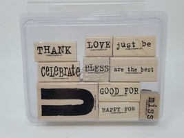 Stampin&#39; Up - All About U 2005 Retired Sayings, Phrases, Bless, Celebrate Stamps - £7.77 GBP