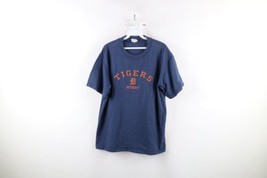 Vtg Mens Medium Faded Spell Out Old English D Detroit Tigers Baseball T-Shirt - £27.09 GBP