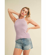 Aemi + Co Grecian Neck Ribbed Tank - €26,12 EUR