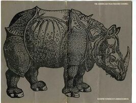 American Film Theatre Cinebill Eugene Ioneso Rhinoceros Zero Mostel Gene... - $23.76