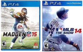 (Lot of 2) MLB 14: The Show, Madden NFL 15  (Sony PlayStation 4, 2014) - $11.99