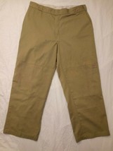 MENS DICKIES RELAXED FIT STRAIGHT LEG TAN WORK PANTS TAGGED 40X30 36X29 - $32.39