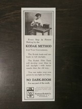 Vintage 1909 Eastman Kodak Co Rochester NY Kodak Method Original Ad - £5.22 GBP