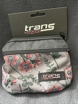 Trans Jansport Gray Floral Fanny Pack Belt Bag Crossbody - $19.95